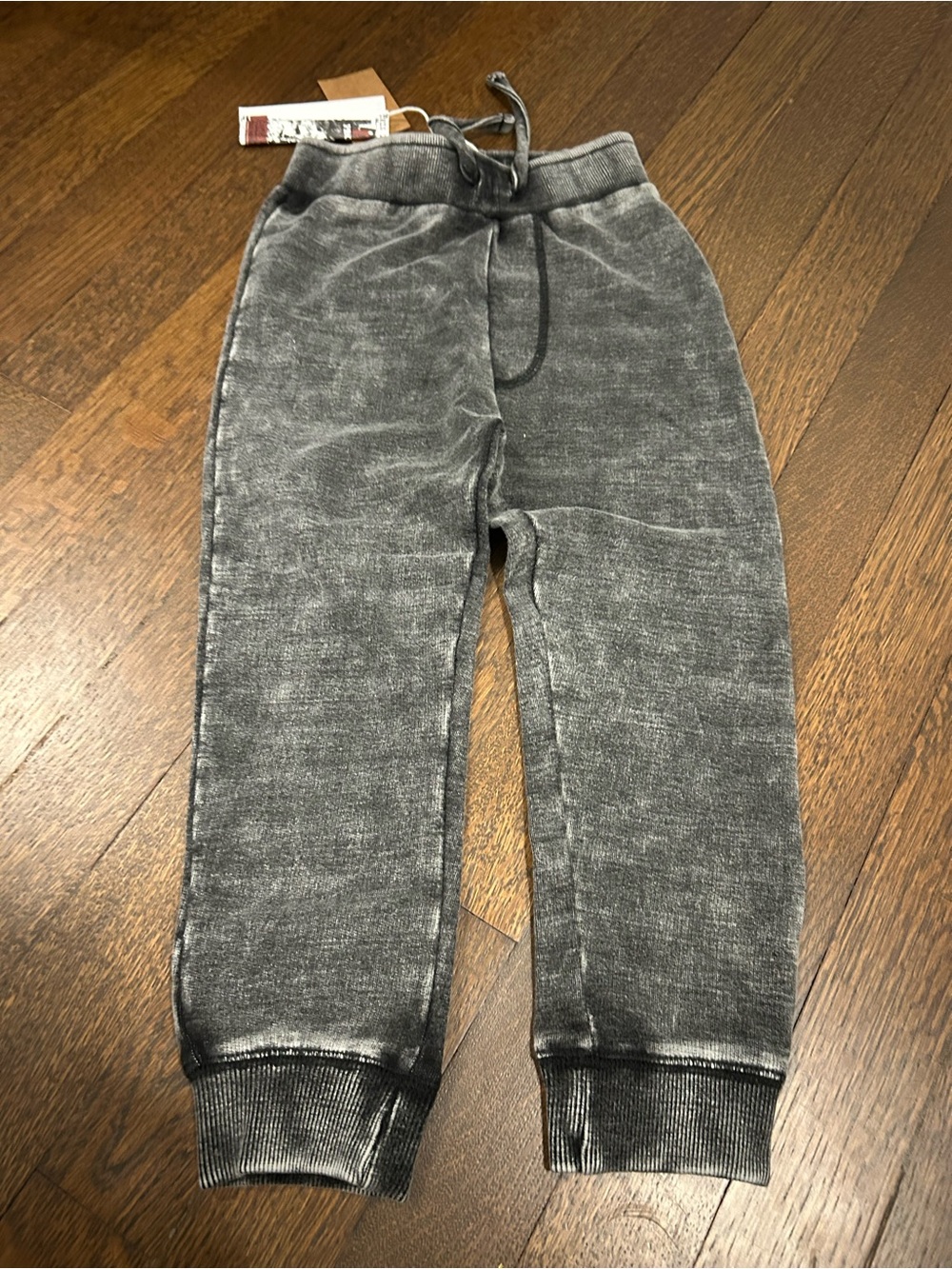 ISH Kids Vintage Washed Charcoal Joggers